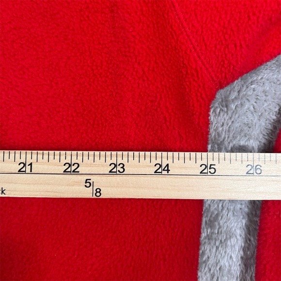 VTG Kansas City Chiefs Hoodie Men Large Red The Edge Fleece Full Zip Embroidered - Picture 6 of 7